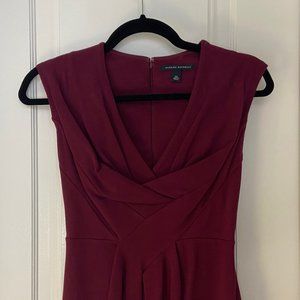 Banana Republic Burgundy Red Pencil Dress